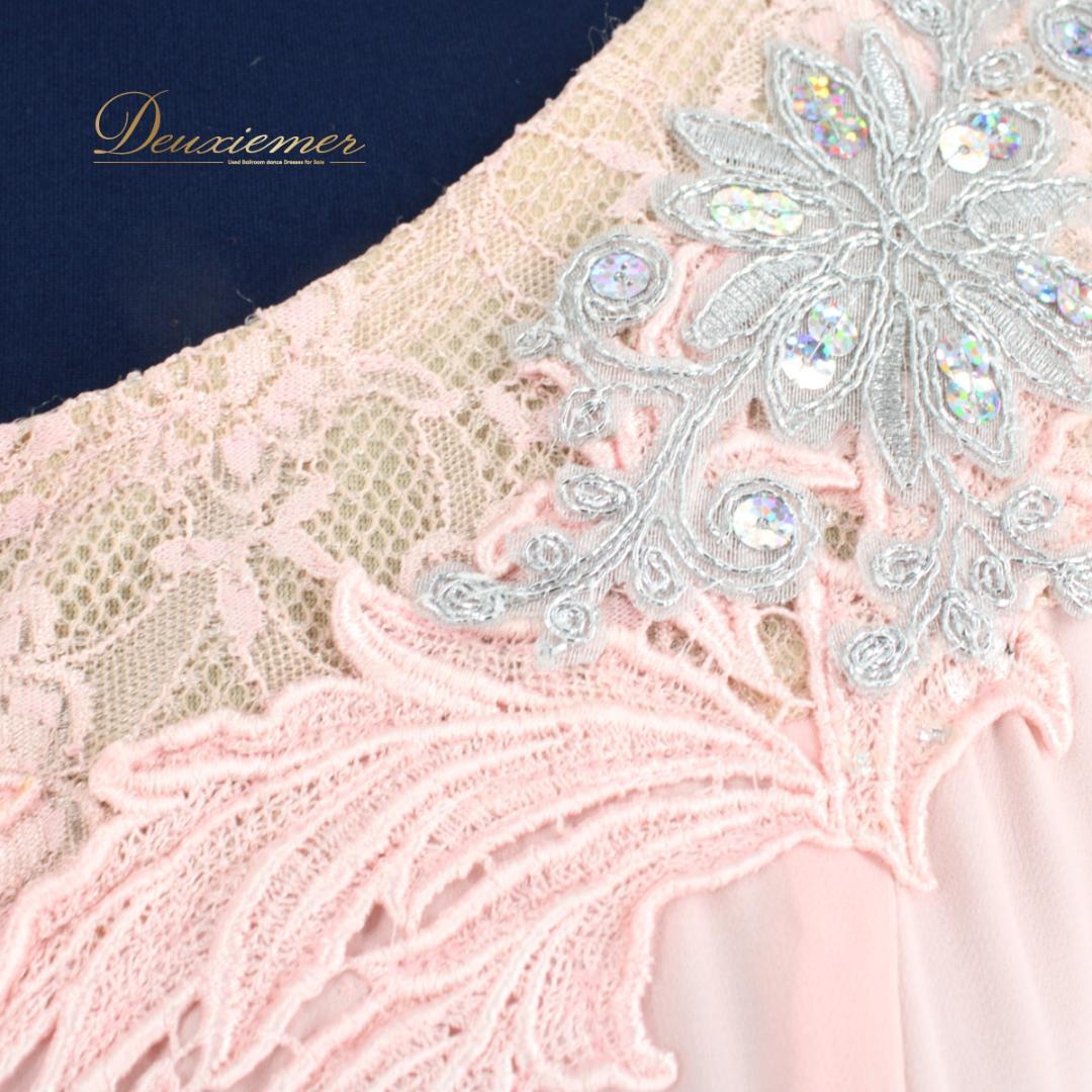 【日本製 社交ダンス衣装】ピンク Chacott ワンピース ドレス パーティ