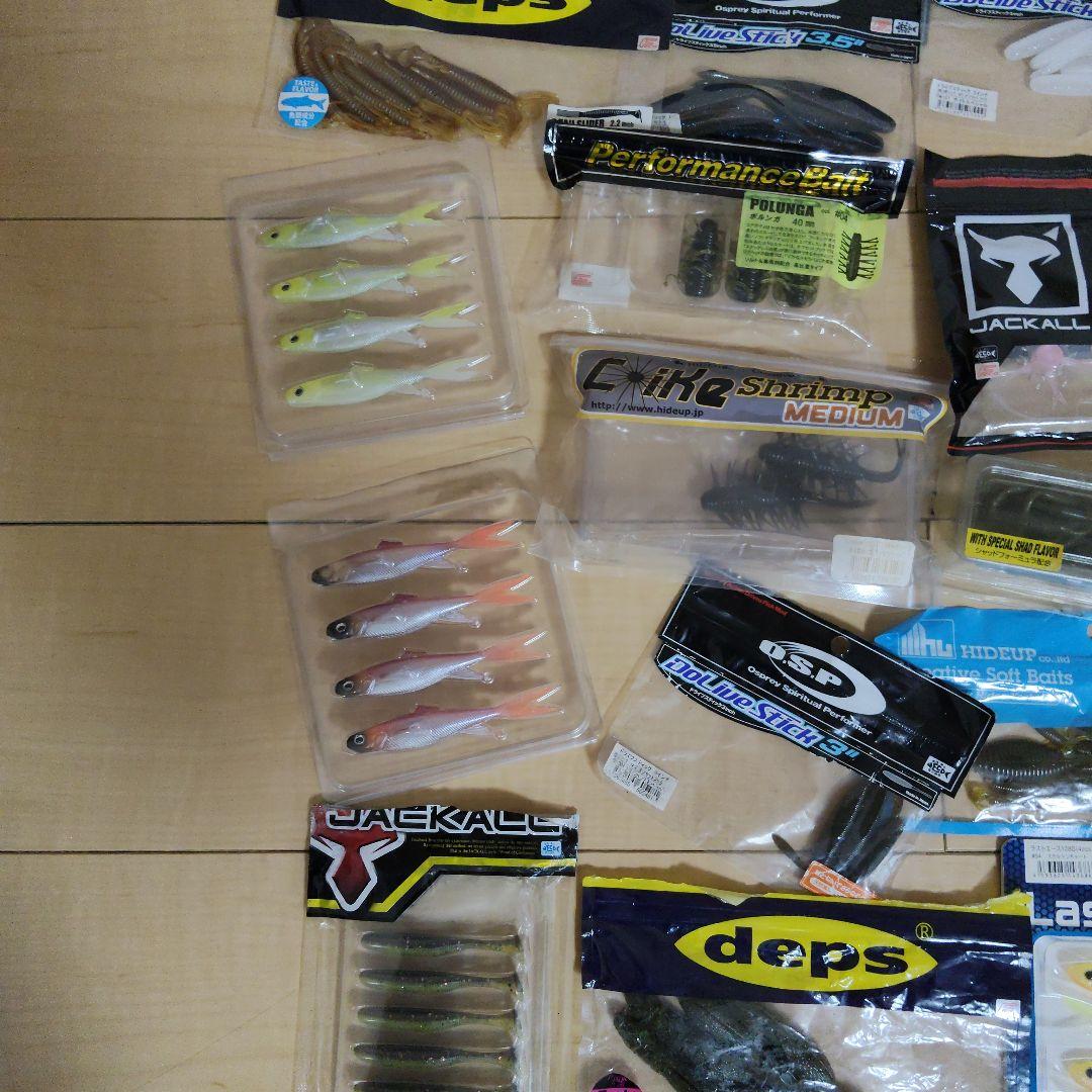 バス釣り引退セット　ワーム、フックやシンカーなど　本当に使える物のみです！！