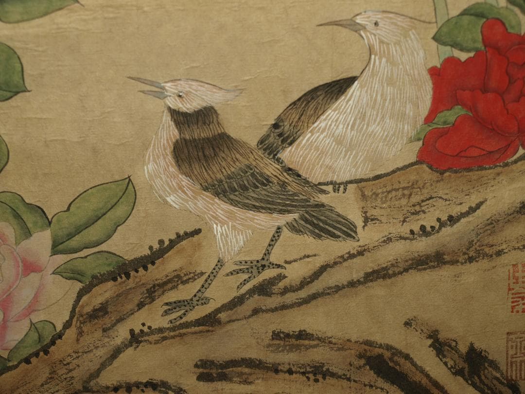 民間仕入れ品　中国明時代の肉筆　掛け軸BD329A12-1