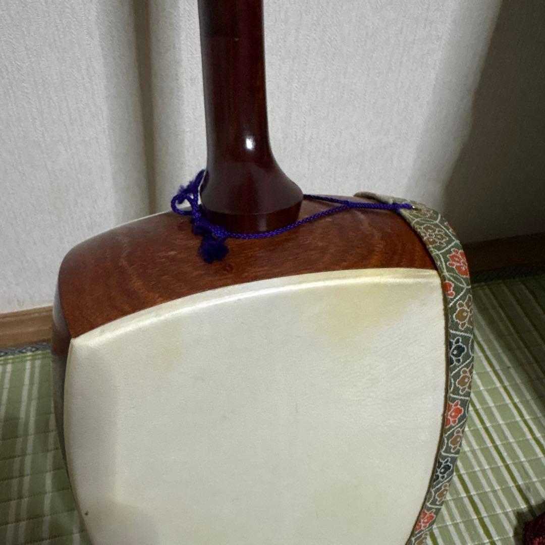 三味線　和楽器　バチ　べっこう風　撥　弦　駒　ハードケース