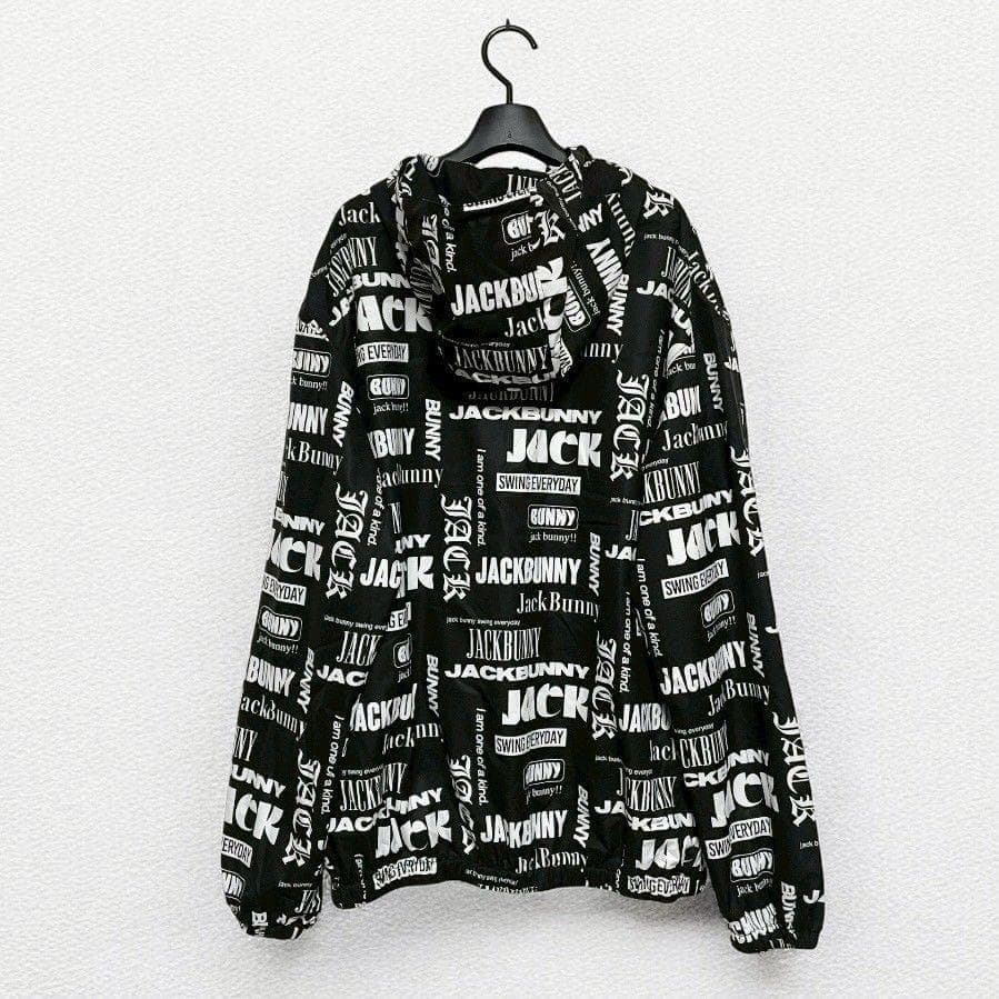 24年モデル　ジャックバニー　ストレッチ マルチロゴタフタ ジップアップブルゾン