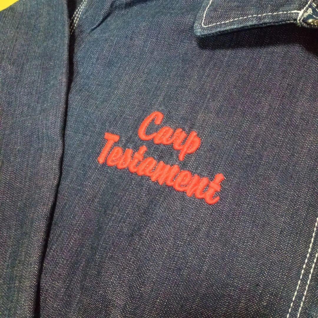 【CARP】 Testament 刺繍入りカープデニムジャケット(カバーオール)