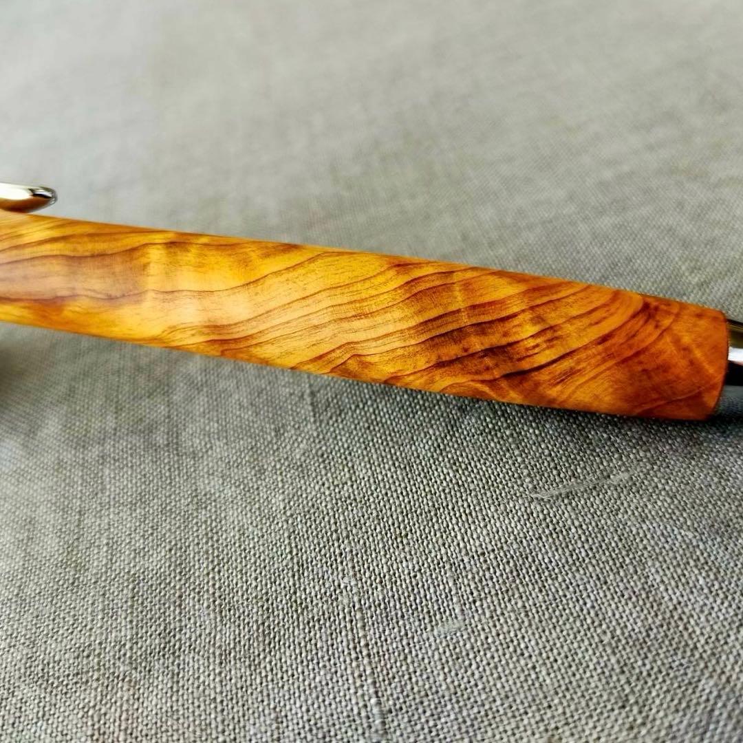 【専用】　屋久杉　光明杢　KATO201 ボールペン　シルバー