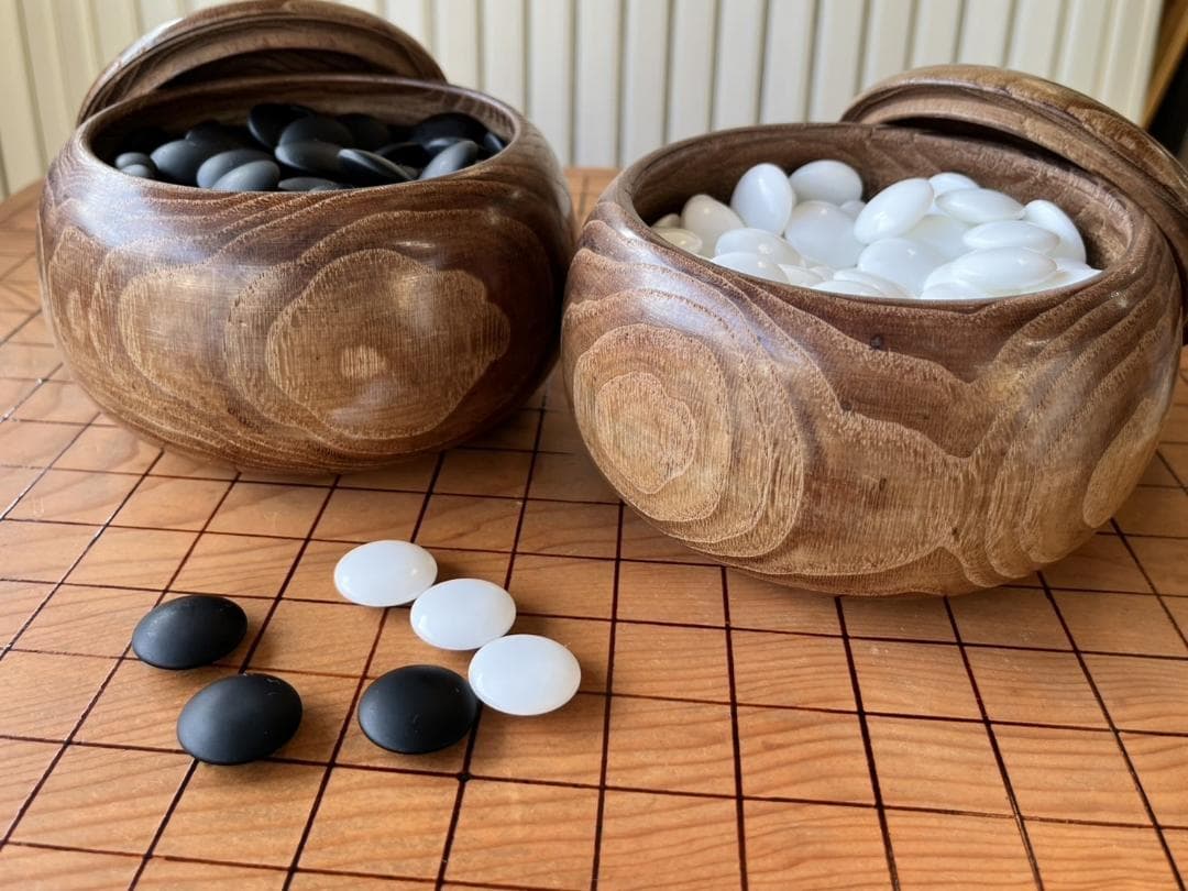 囲碁盤　碁石　セット　木製　脚付き　ヘソあり　囲碁
