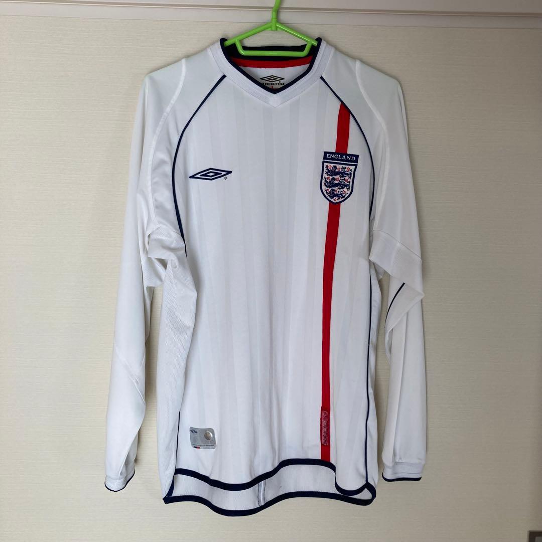 イングランド代表 ユニフォーム ホーム UMBRO 白/ホワイト 長袖 L