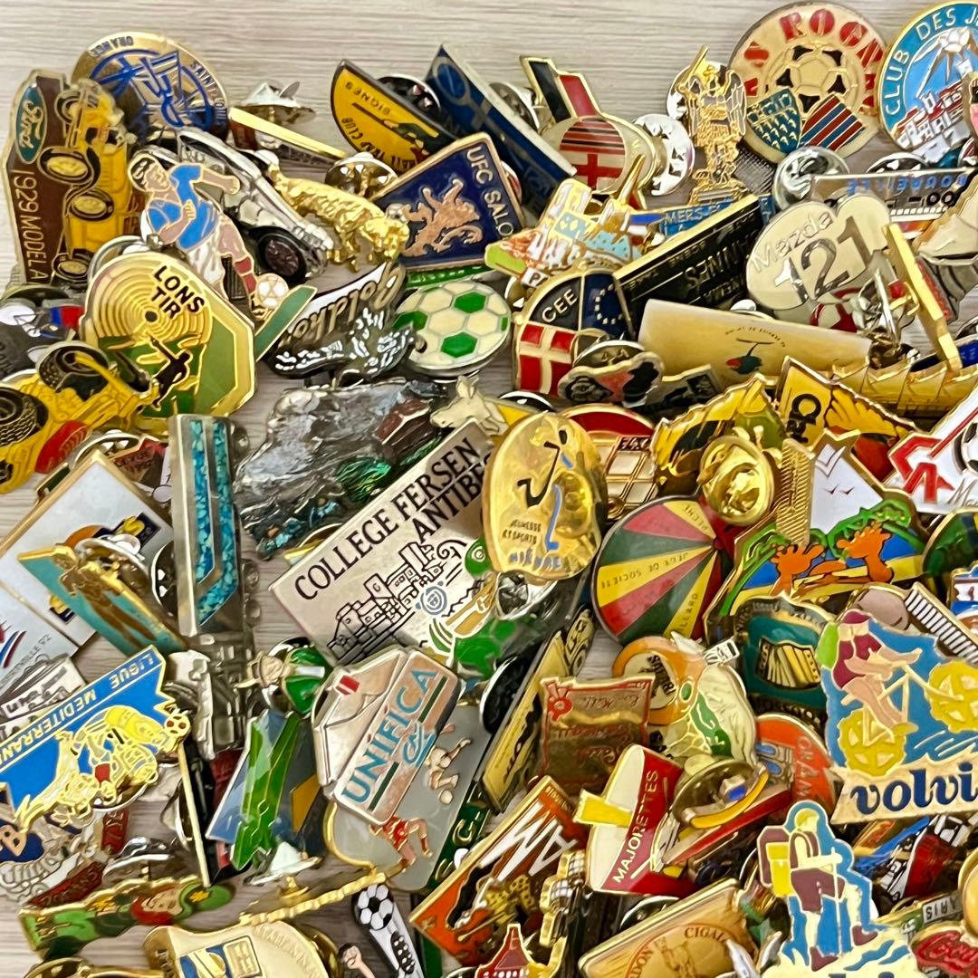 集めたくなる フランス　ピンバッジ　200個セット　まとめ売り　ヴィンテージ 2