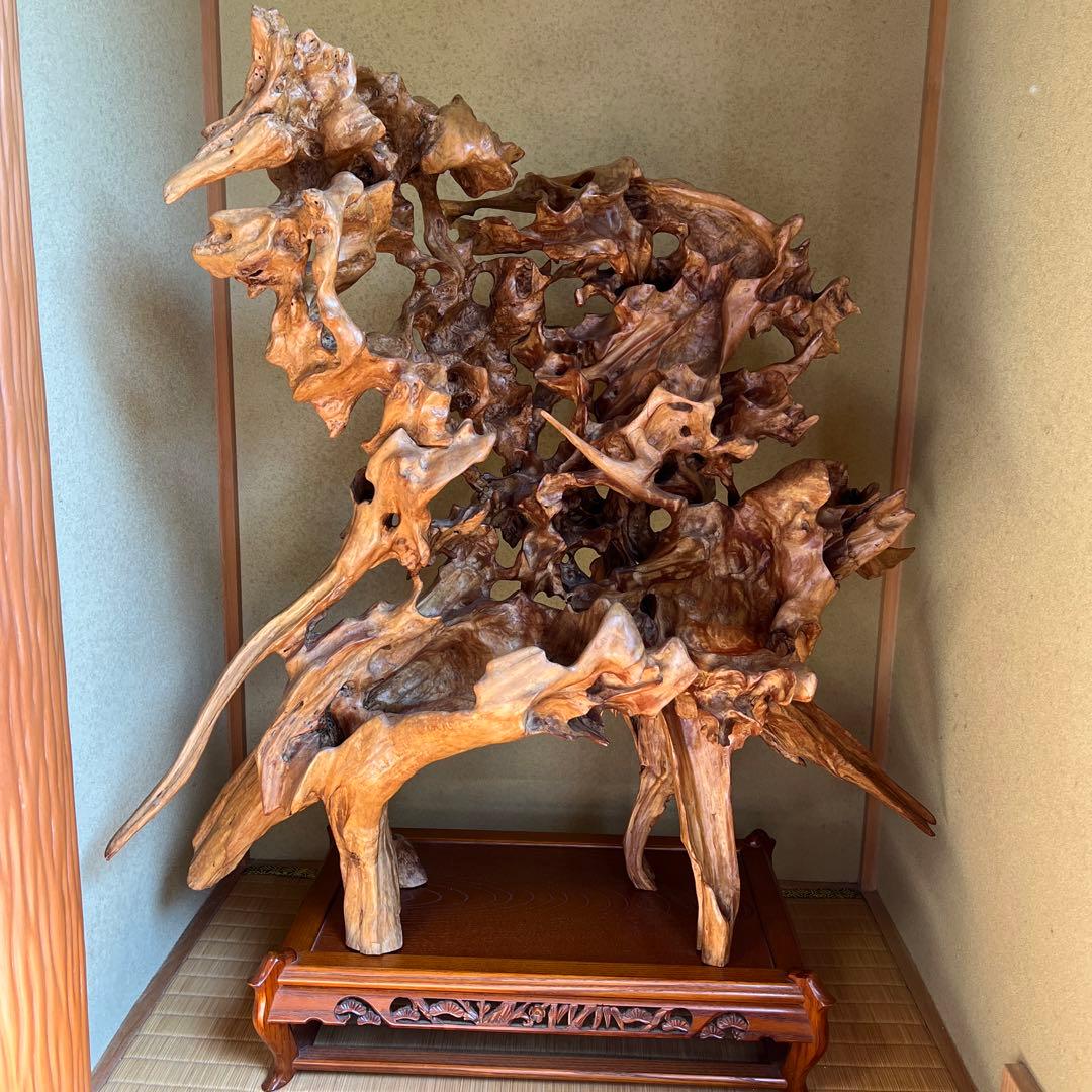 レア 貴重 骨董品 彫刻 アンティーク 家具 流木