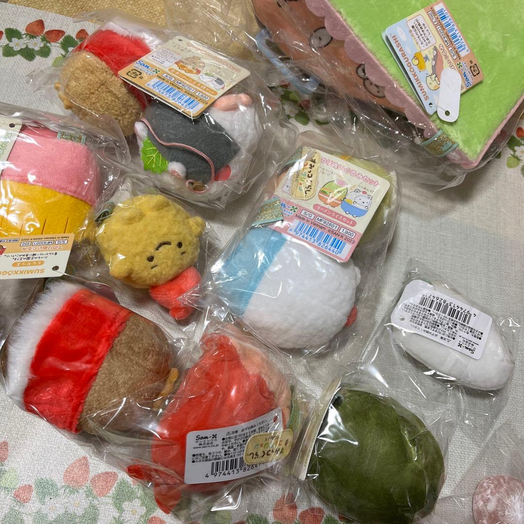 すみっコぐらし　たべもの王国　てのりぬいぐるみセット