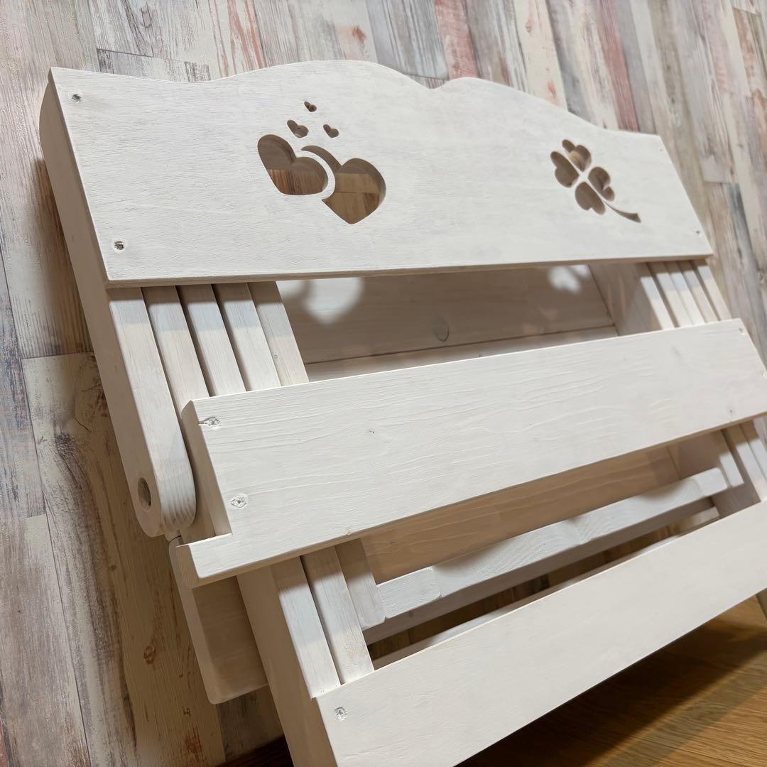 ハンドメイド　ペット用　折りたたみ式　可愛い　ベンチ　撮影用