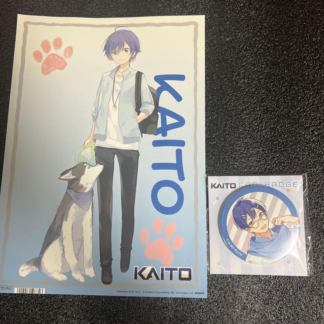KAITO イラストカード 缶バッジ 姐川 R_りんご