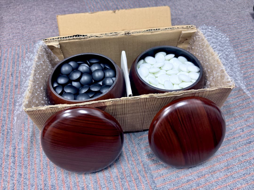 碁笥・碁石・碁盤セット