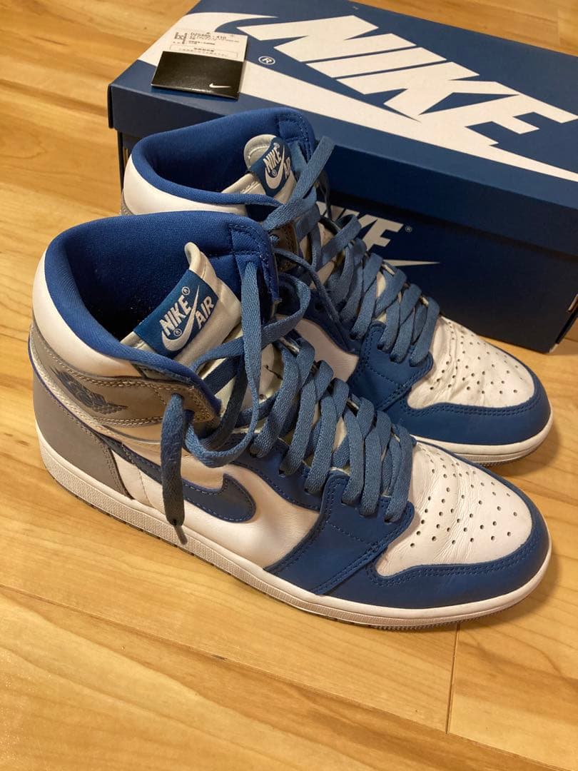 シューズ(男性用) JORDAN1 high og TRUE BLUE US9.5 27.5cm