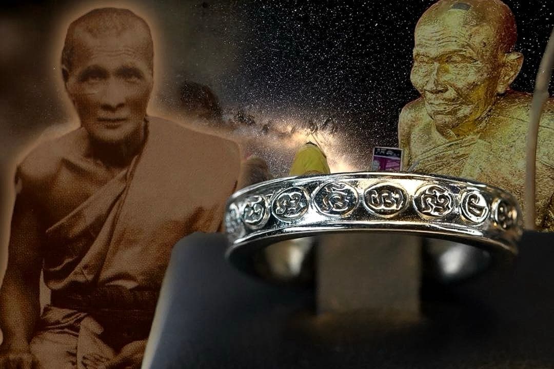 九文字マントラリング　コン師の霊徳を継ぐ  プラクルアン　リング　指輪　19号