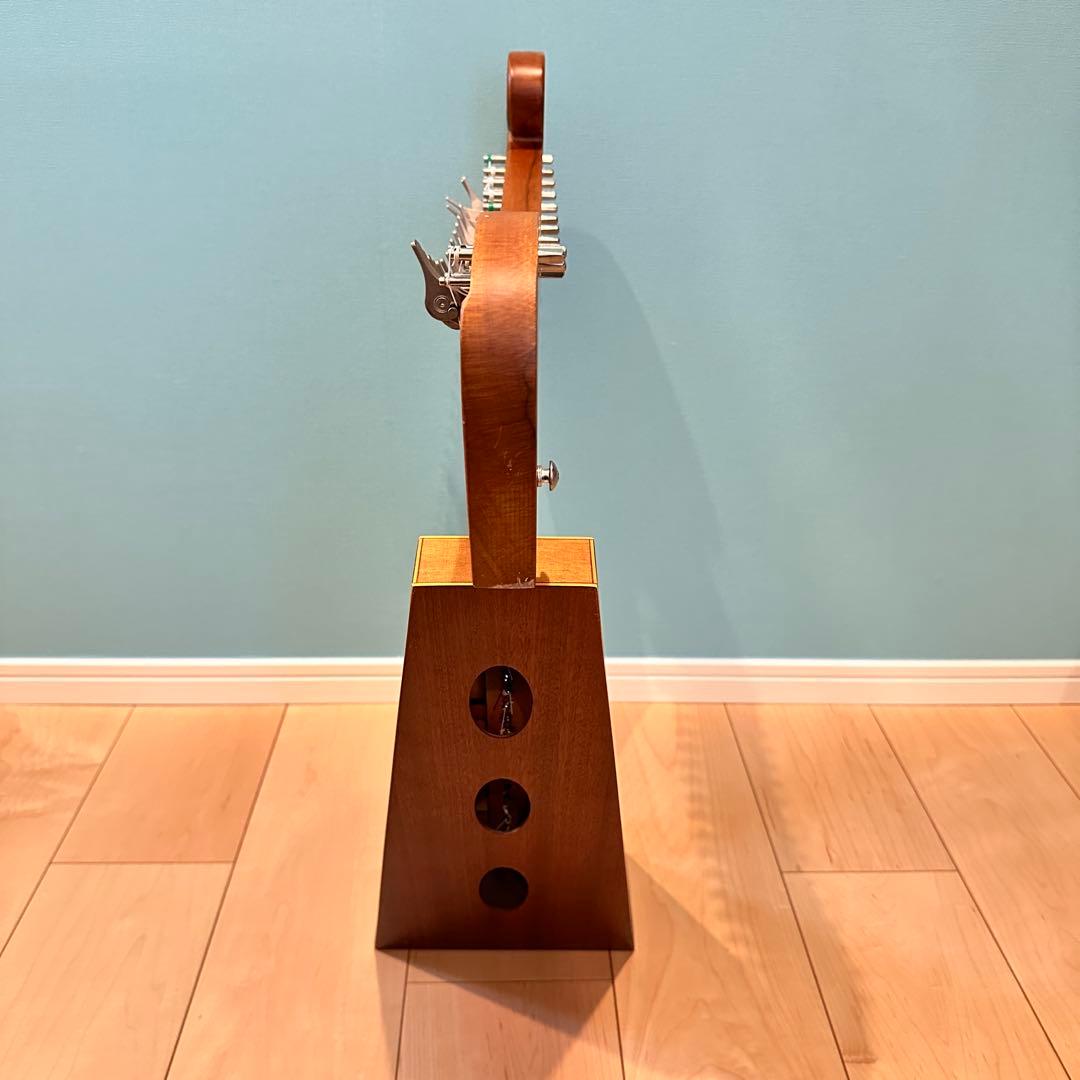 19弦 ハープ 木製 弦楽器 インテリア 現状品