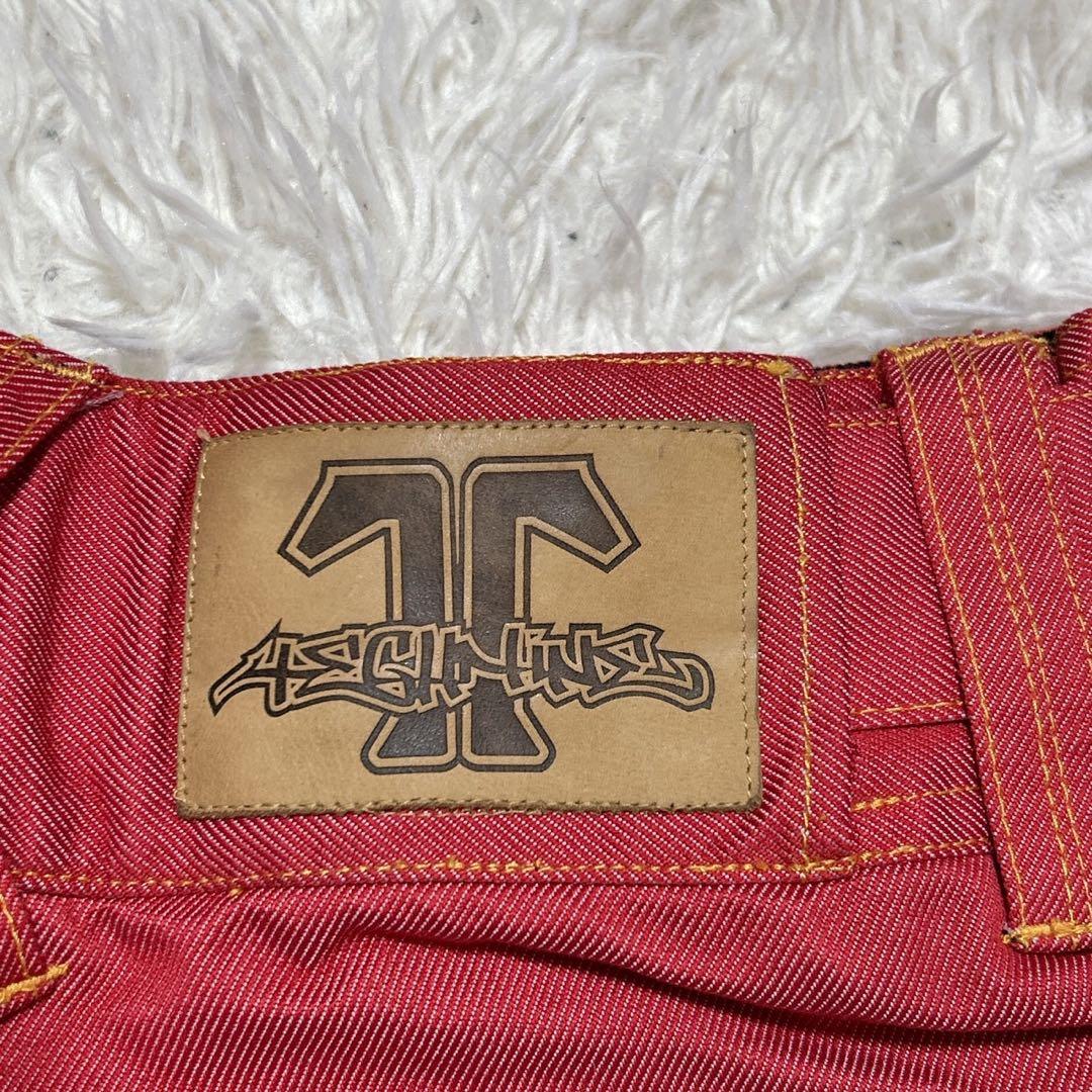 【2479】✨希少✨ TECHNINE テックナイン スノーボードパンツ　赤系