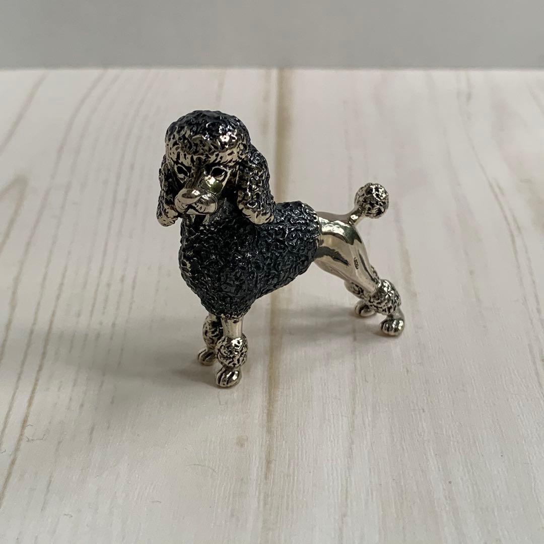 CHIMERAORO社　イタリー製アンティーク調シルバー製　プードル
