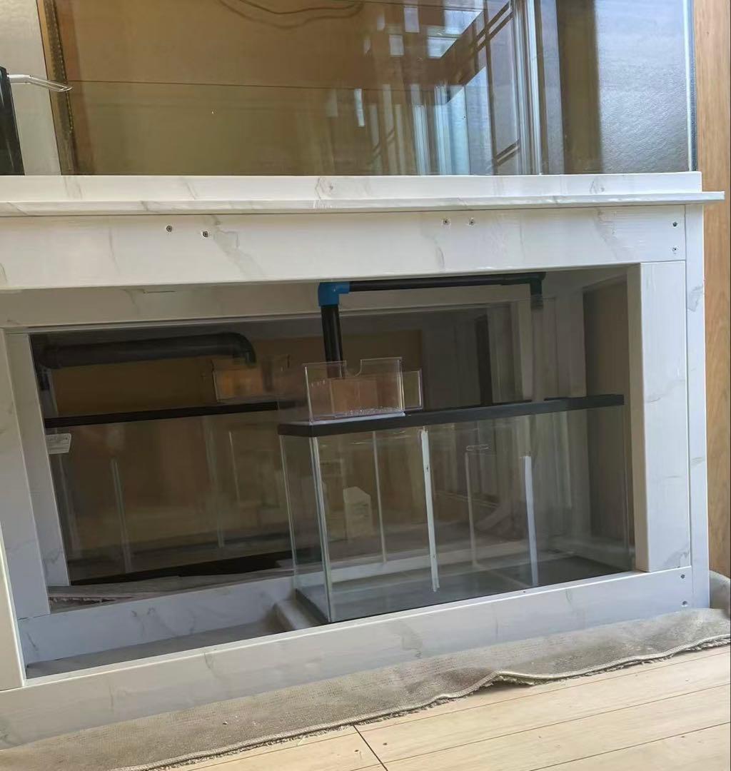 値下げしました‼️⇒ 125-60-45 オーバーフローガラス水槽 と台のセット