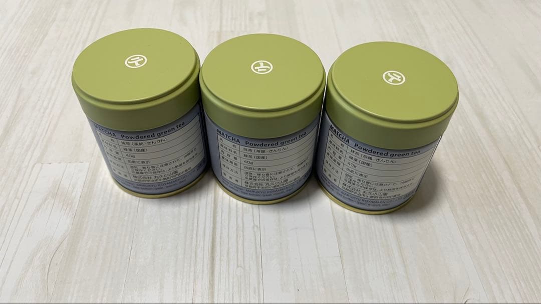 丸久小山園 金輪 抹茶 40g缶3個