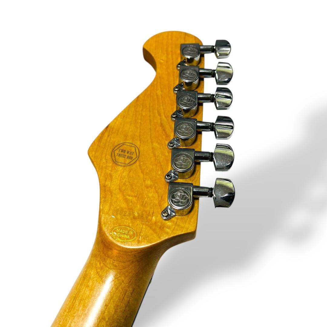 【希少な純正ケース付】ジプシーローズ エレキギター ラメ入 女性向けギター