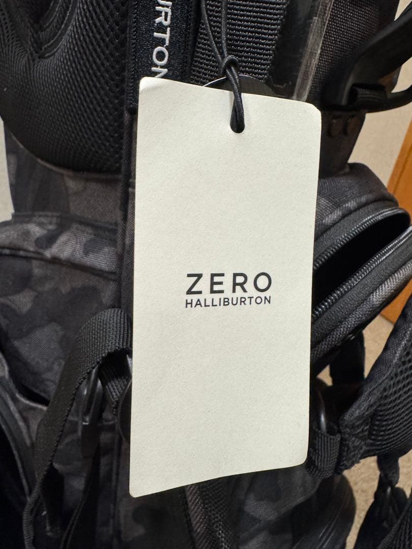 ZERO HALLIBURTON キャディバッグ 迷彩柄 ブラックカモ