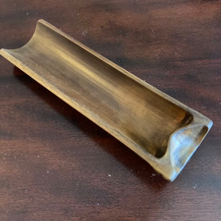 煎茶道具　茶合　彫刻　仙媒