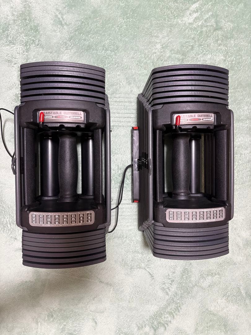 ①可変式ダンベル 26kg パワー ブロック ダンベル