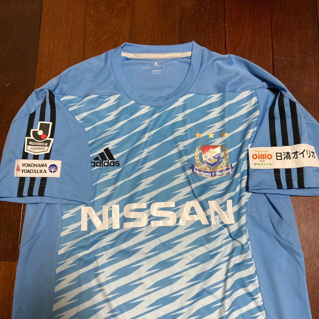 美品 2017年 横浜Fマリノス GK 半袖 ブルー ユニフォーム