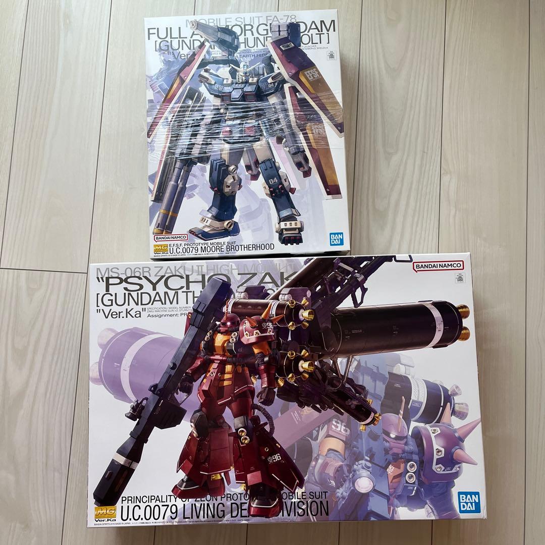 サンダーボルト　サイコザク、フルアーマーガンダム　Ver.Ka　MG ２点組