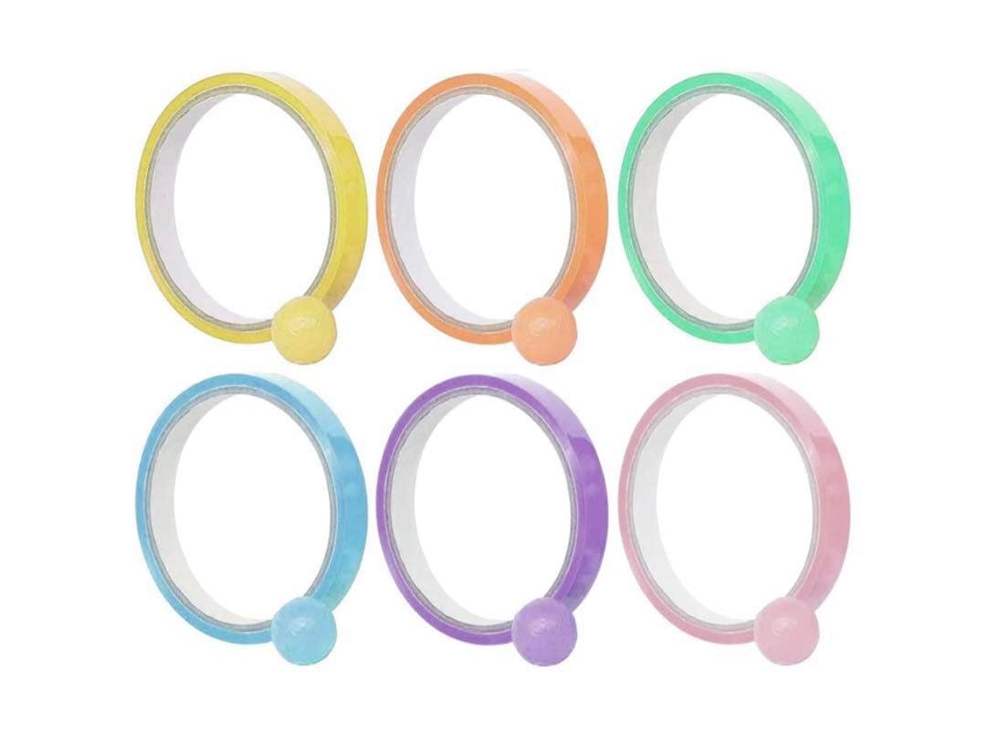 テープボール 粘着ボールテープ ６ロール カラフルな テープボール用ボール