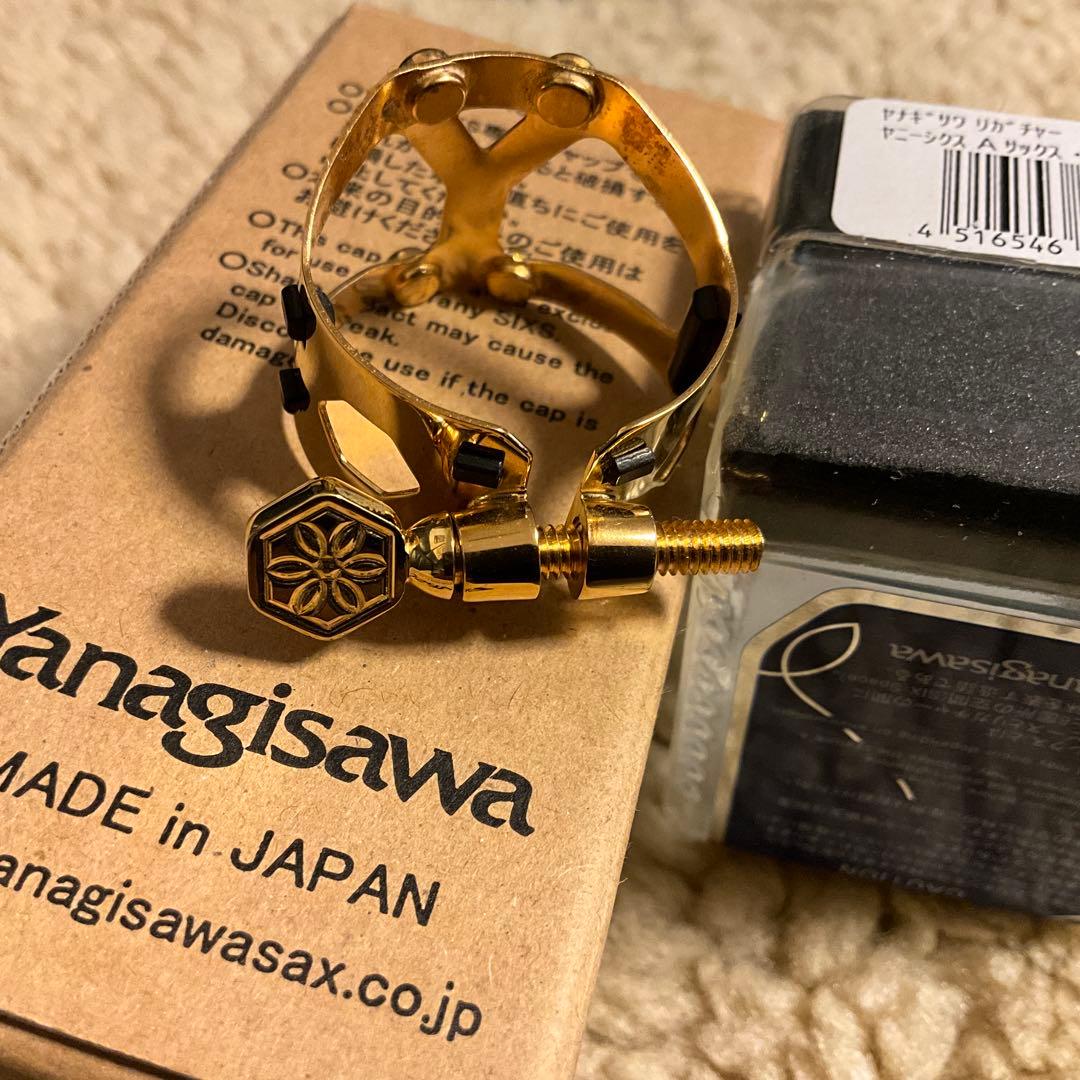 YanySIXS ヤナギサワ　アルトクラリネットリガチャーとキャップJS0341