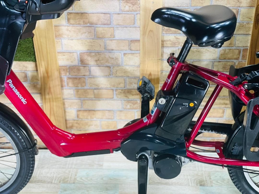 超人気 レッド 王様 ギュットアニーズ子供乗せ電動アシスト自転車 ZH2964