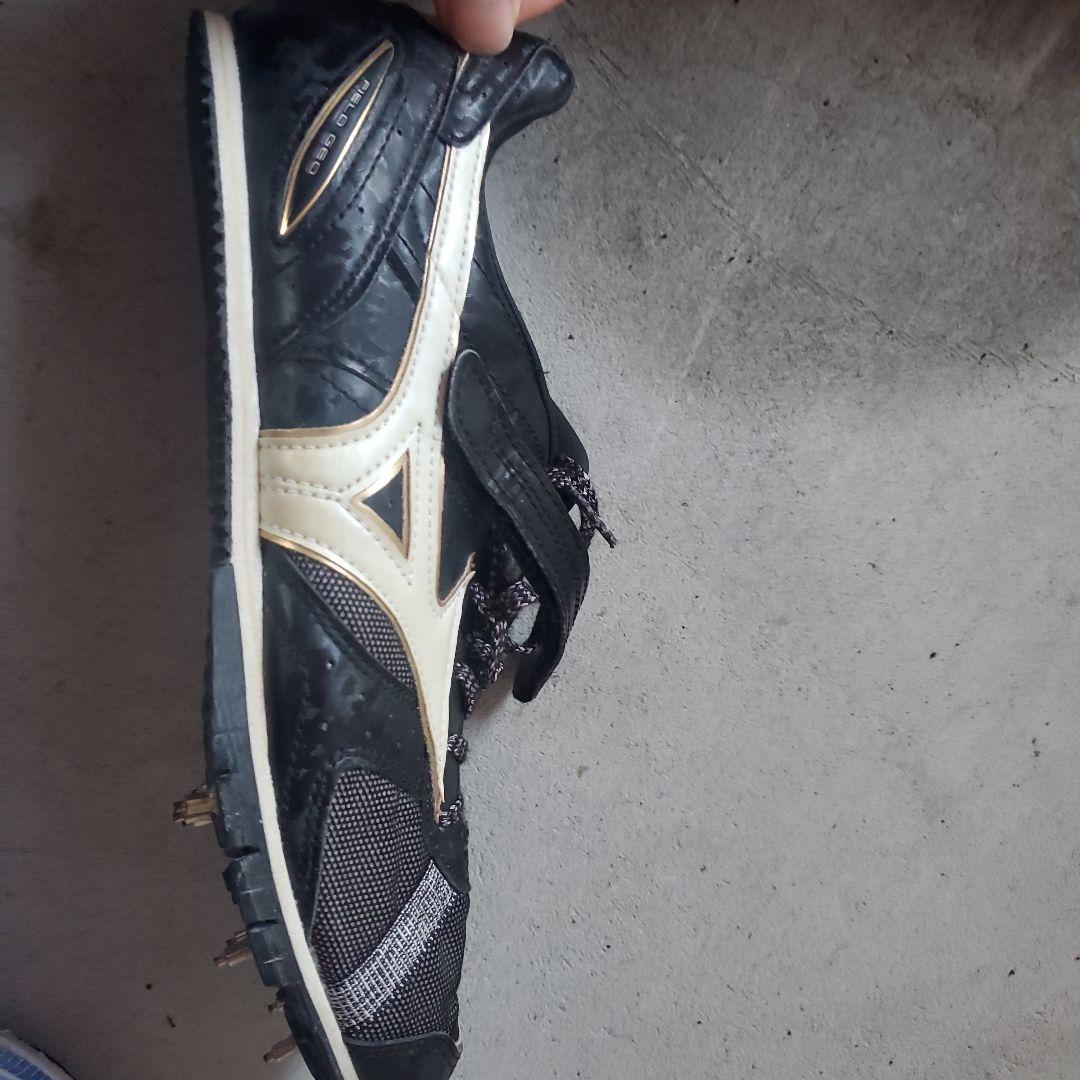 Mizuno スパイクシューズ 黒/白