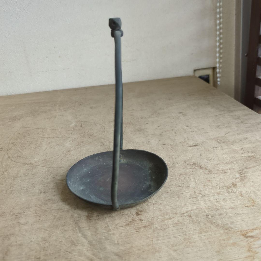 骨董 灯明器 燭台 古銅 オブジェ 花置き 飾り台 アンティーク