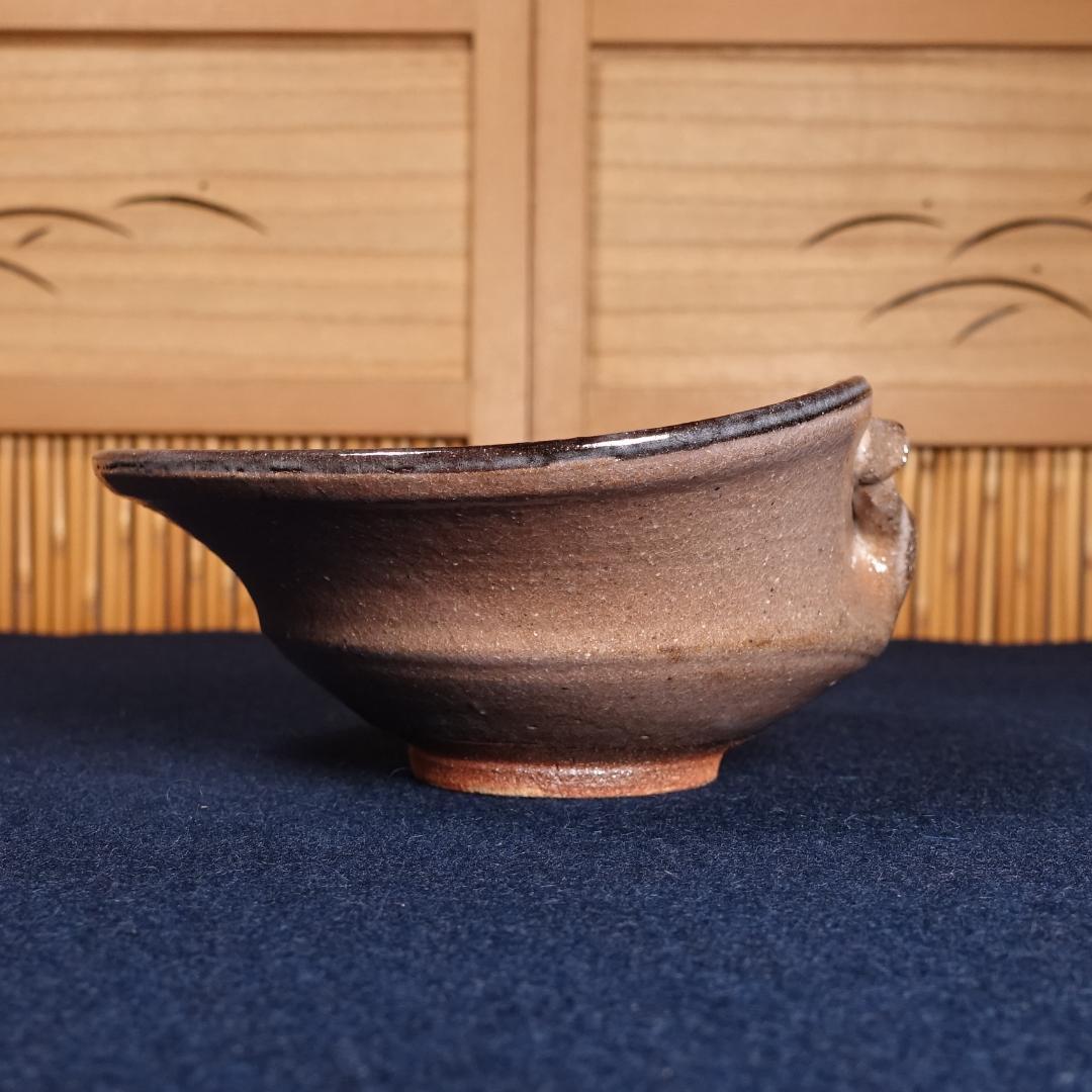 西岡小十 絵唐津蛤形 向付 5客 共箱