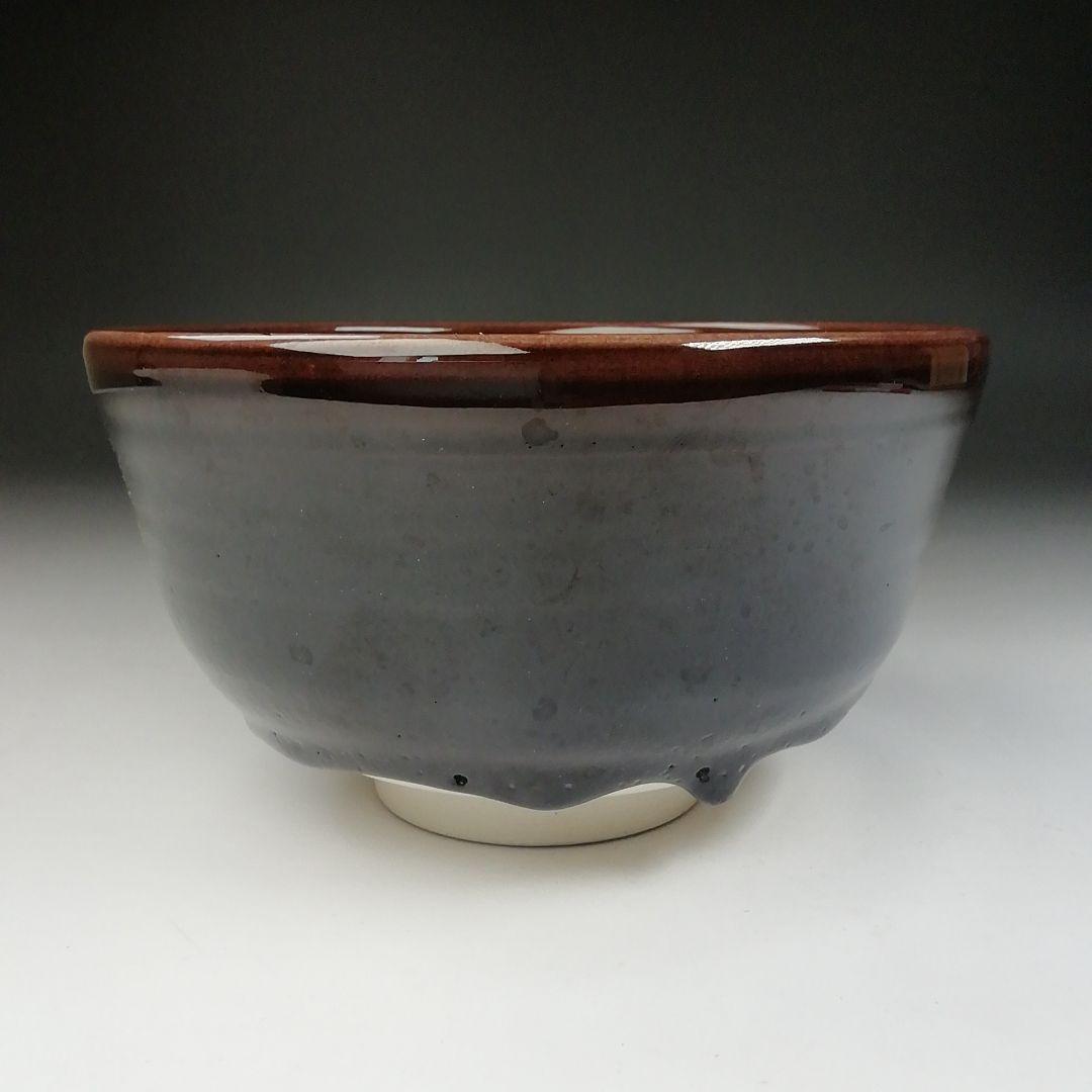 Ｔ４７８　茶碗　『九谷焼』『深厚釉　茶碗』『三代為吉 造』　共箱　抹茶碗　茶道具