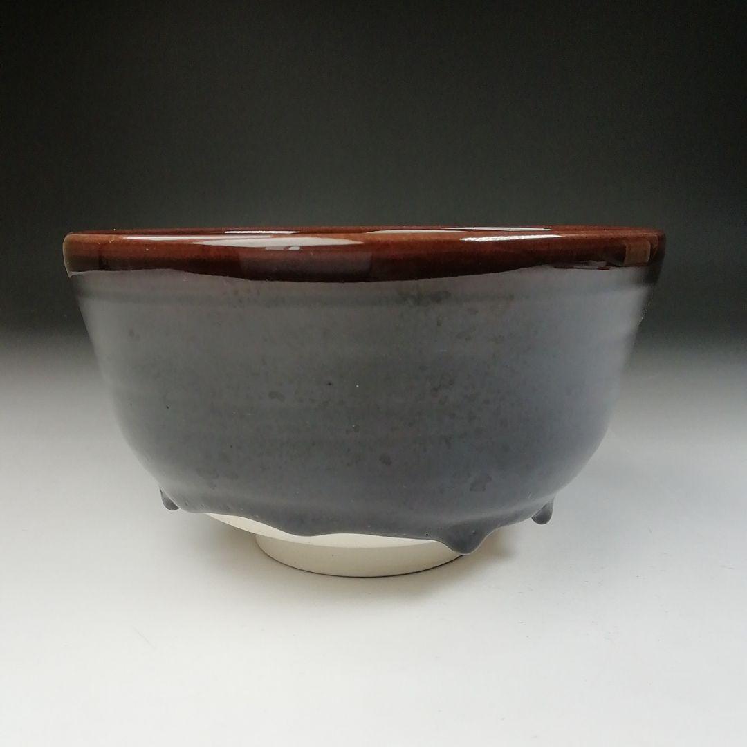 Ｔ４７８　茶碗　『九谷焼』『深厚釉　茶碗』『三代為吉 造』　共箱　抹茶碗　茶道具