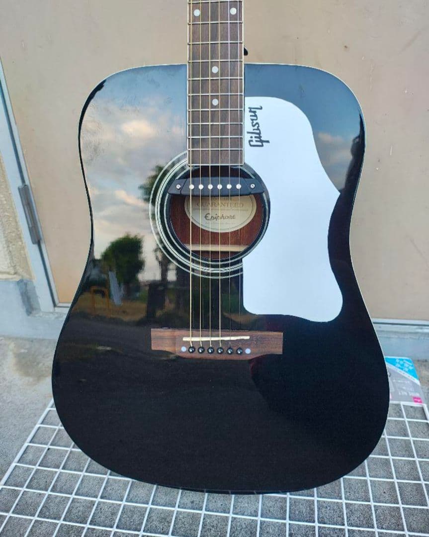 超美品 Epiphone DR-100/EB Wピックアップ付き