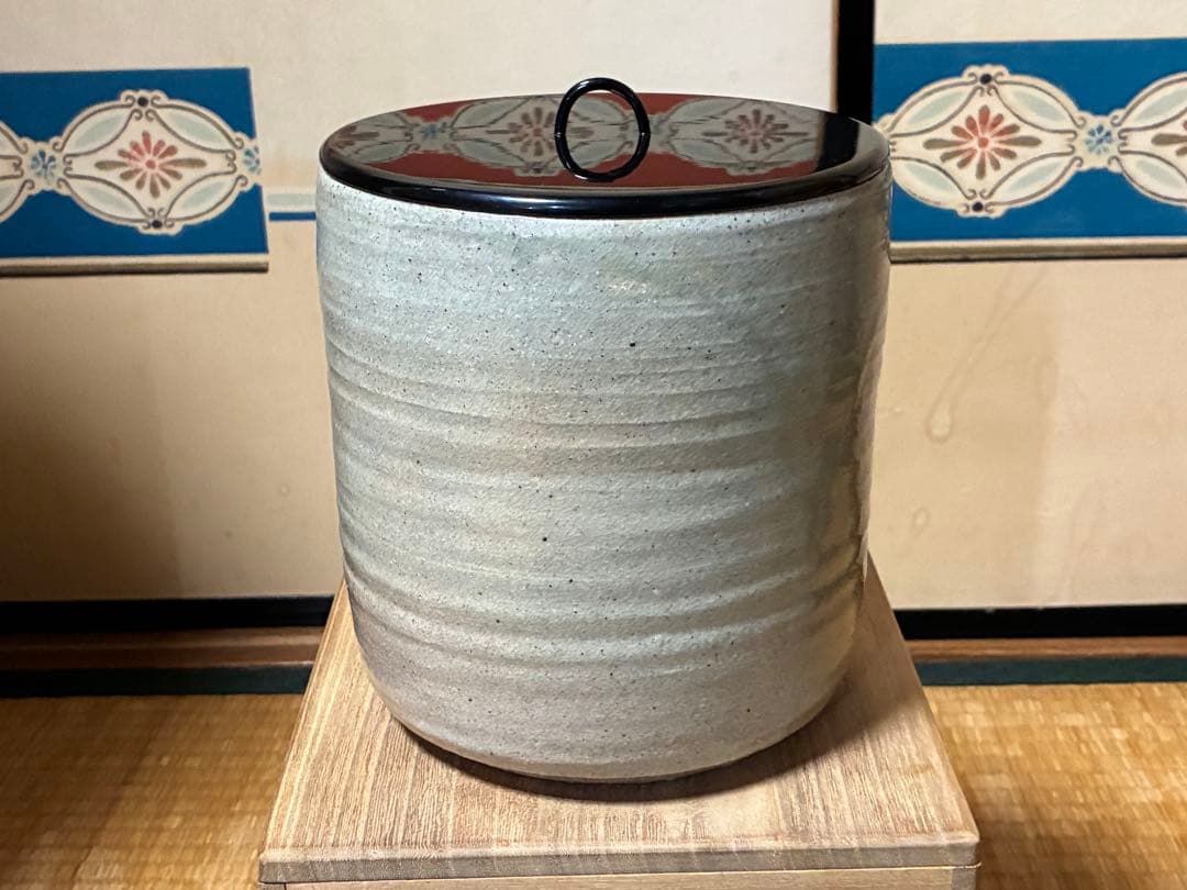 茶道具 廣州窯 水指 共箱 時代物 【趙 小守】 韓国 高麗