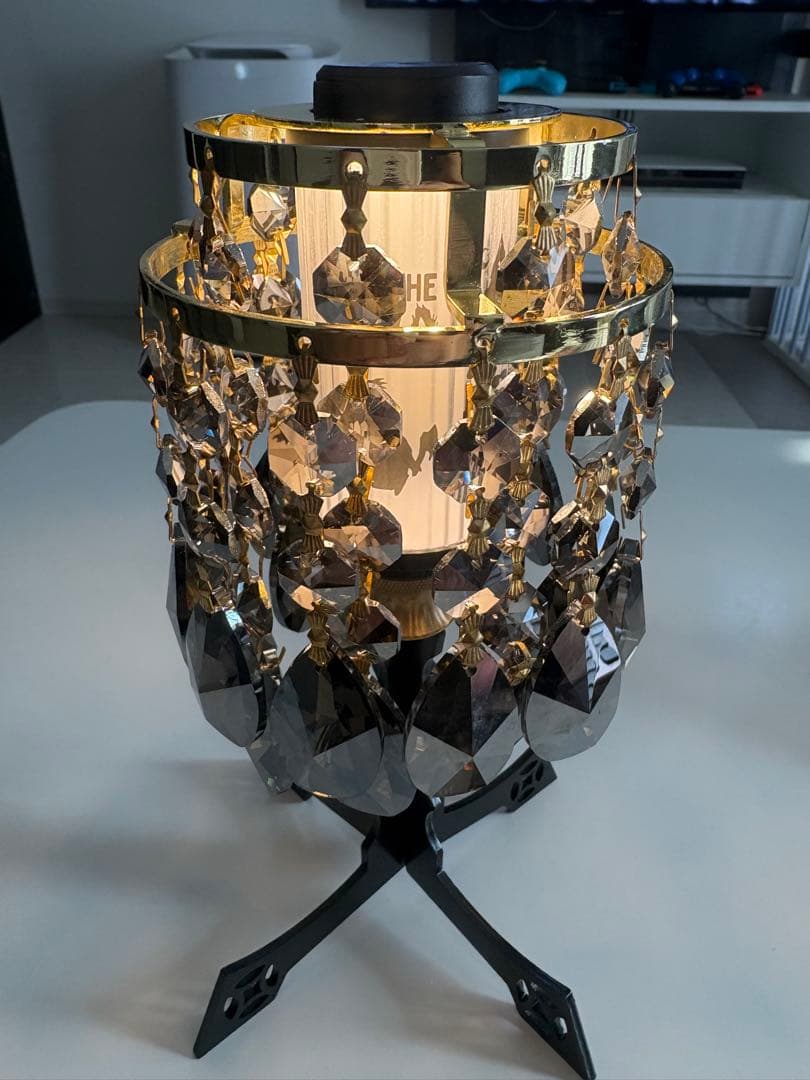 802PRODUCTS クリスタルシャンデリアシェード ブラックゴールド