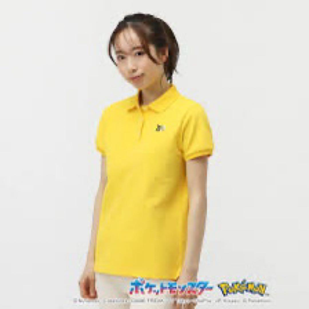 人気完売パーリーゲイツポケモンピカチュウ ボーダー調カノコ半袖ポロシャツサイズ2