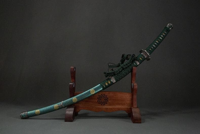 緑魔太刀 日本刀 模造刀 居合刀 武士道 武蔵 鑑賞用 手鍛造打