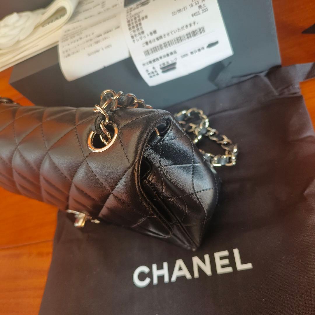 【実写画像】 ブラック キルティング ショルダーバッグ