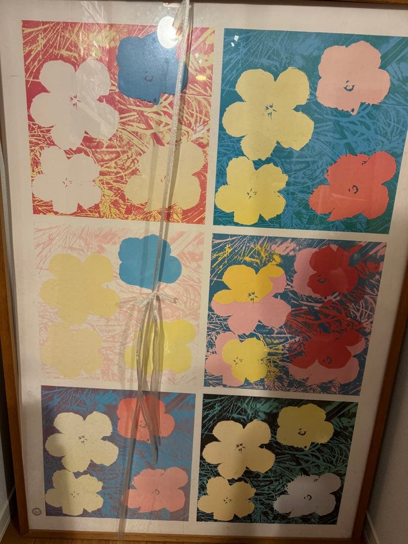 アンディウォーホル　フラワー　公式複製　特大