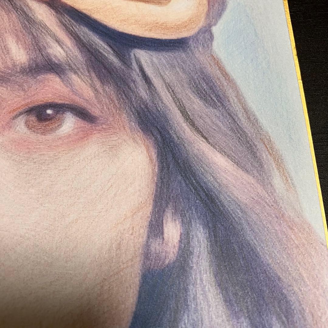 資生堂　マジョリカマジョルカ　額装品　額縁寸法32cm×29cm×1.5㎝色鉛筆