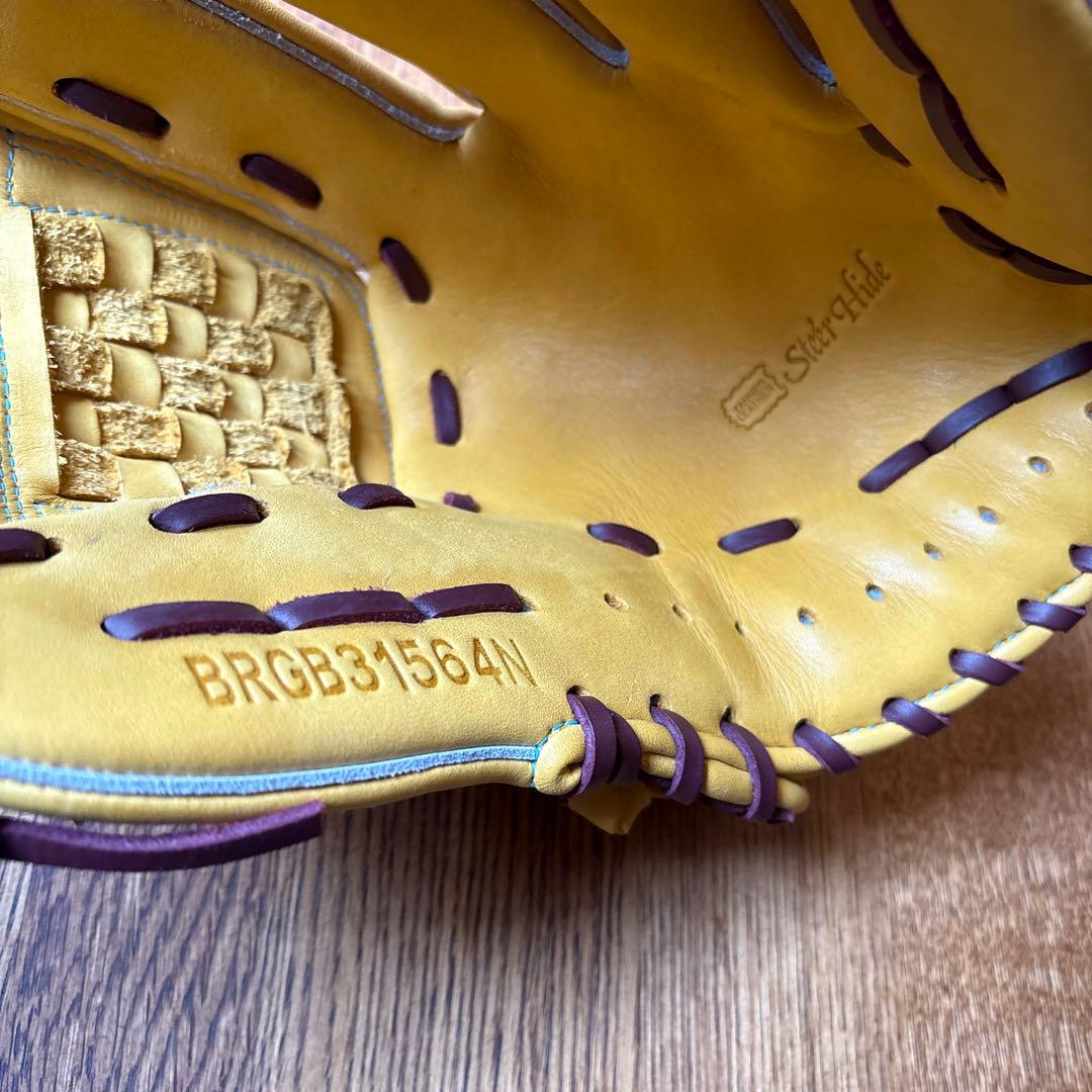 【値下】源田モデル　ゼット　軟式野球グローブ イエロー