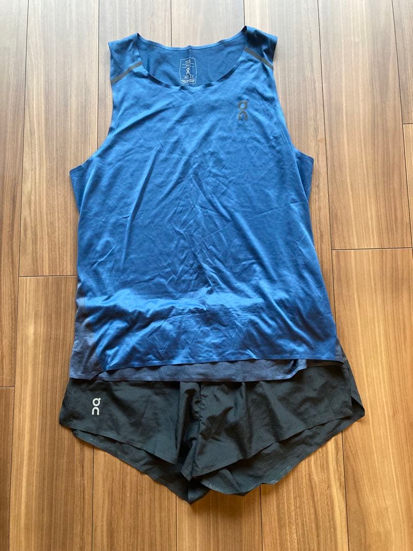 on ランニング シングレット ショーツ セット メンズ Mサイズ