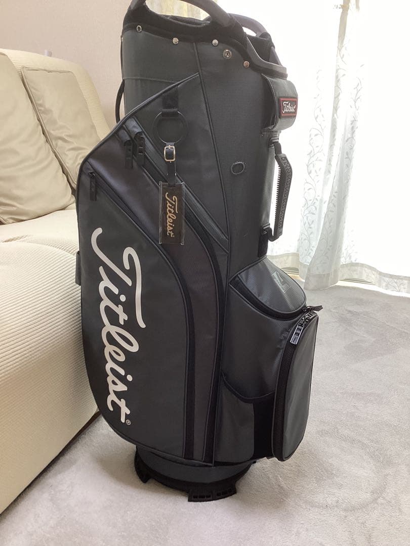 【美品】Titleist グレー キャディバッグ　10型　14本分割