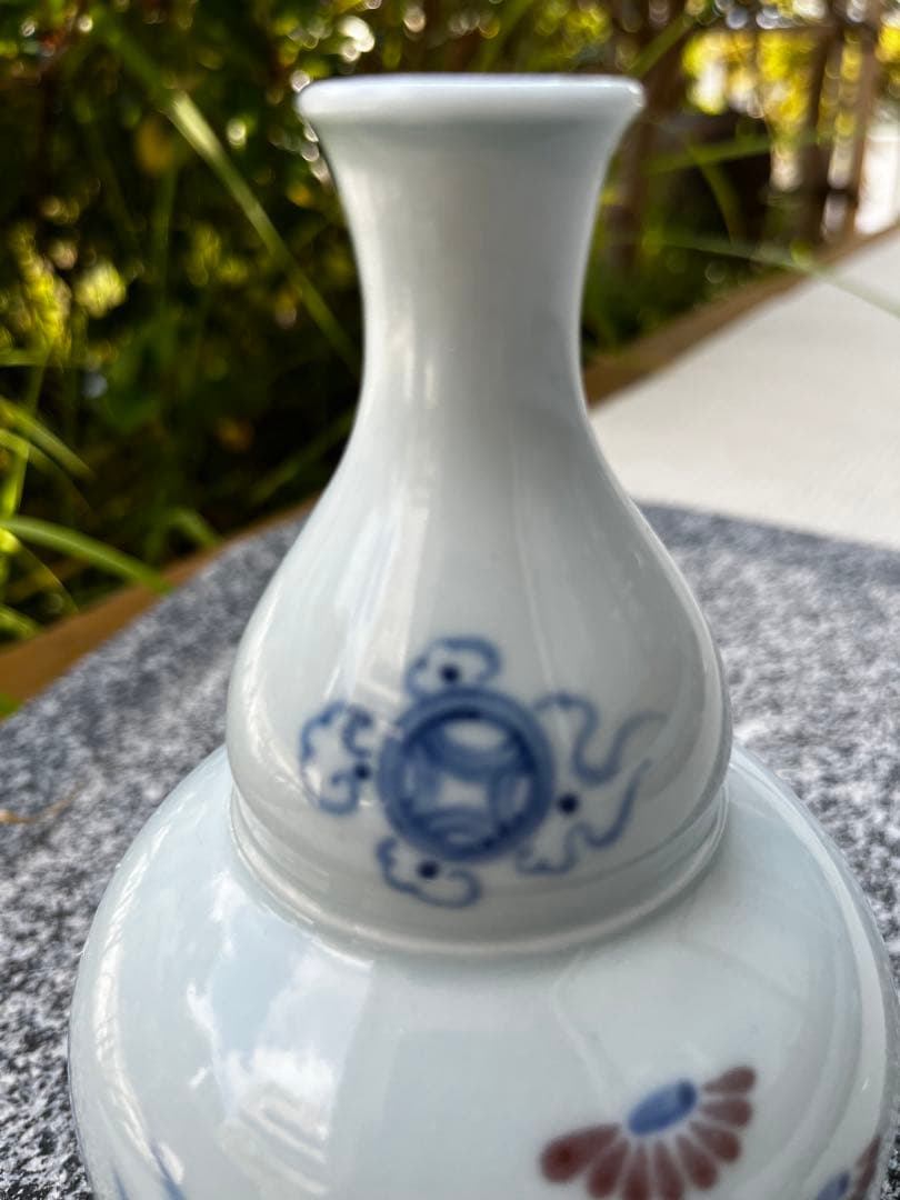 韓国の人間国宝　安藤五作　花瓶　木製台座付　焚川窯　アンティーク　共箱付