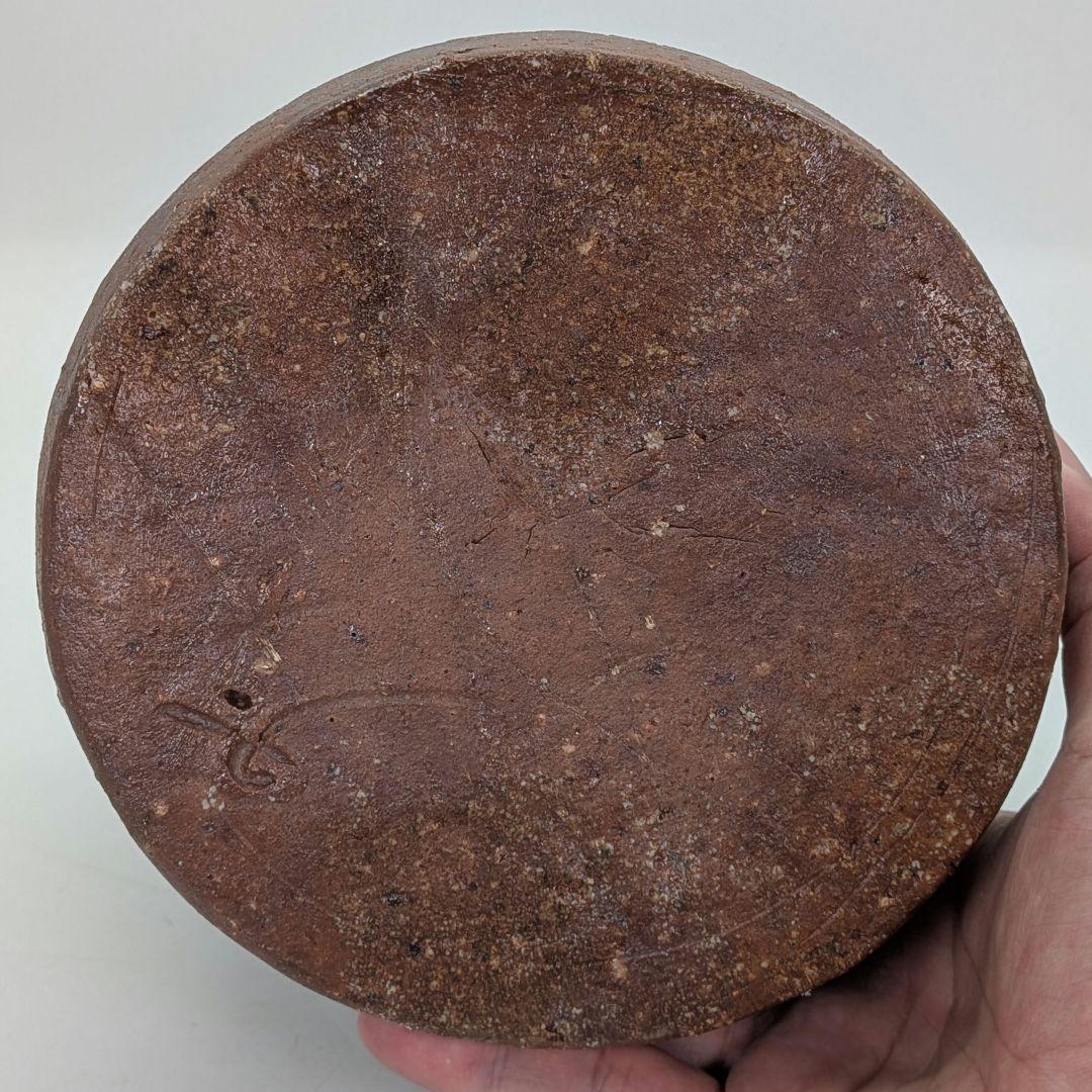 人間国宝 藤原啓 備前焼 水指 共箱共布栞 抹茶道具 茶器 塗り蓋 食器 水差