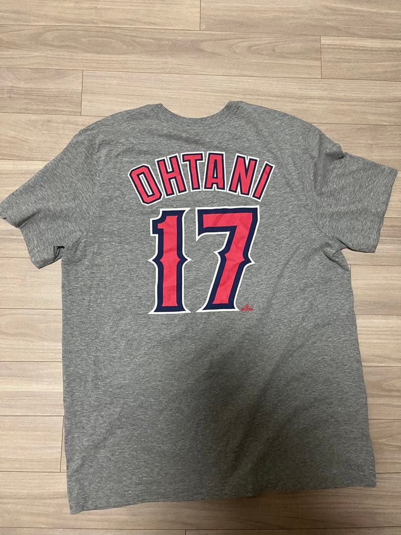 ロサンゼルスエンゼルスLAAngels大谷翔平 Tシャツ#17OHTANIグレー